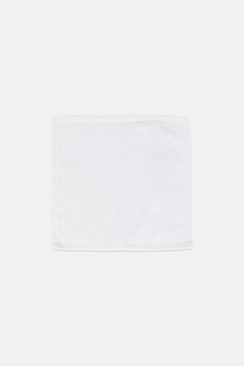 NINE WEST Textured Face Towel, White - Image 1