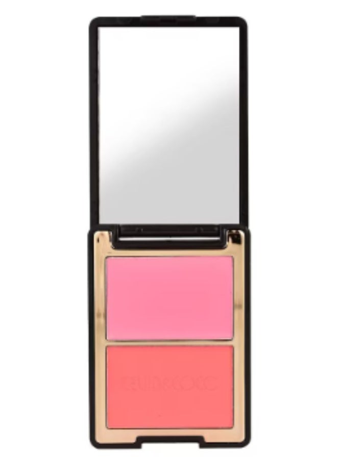 Kevin & Coco KEVIN&COCO Twilight Dual-Color Cream Blush Palette, Highly Pigmented, Long-Wearing, Smooth Touch - Image 1