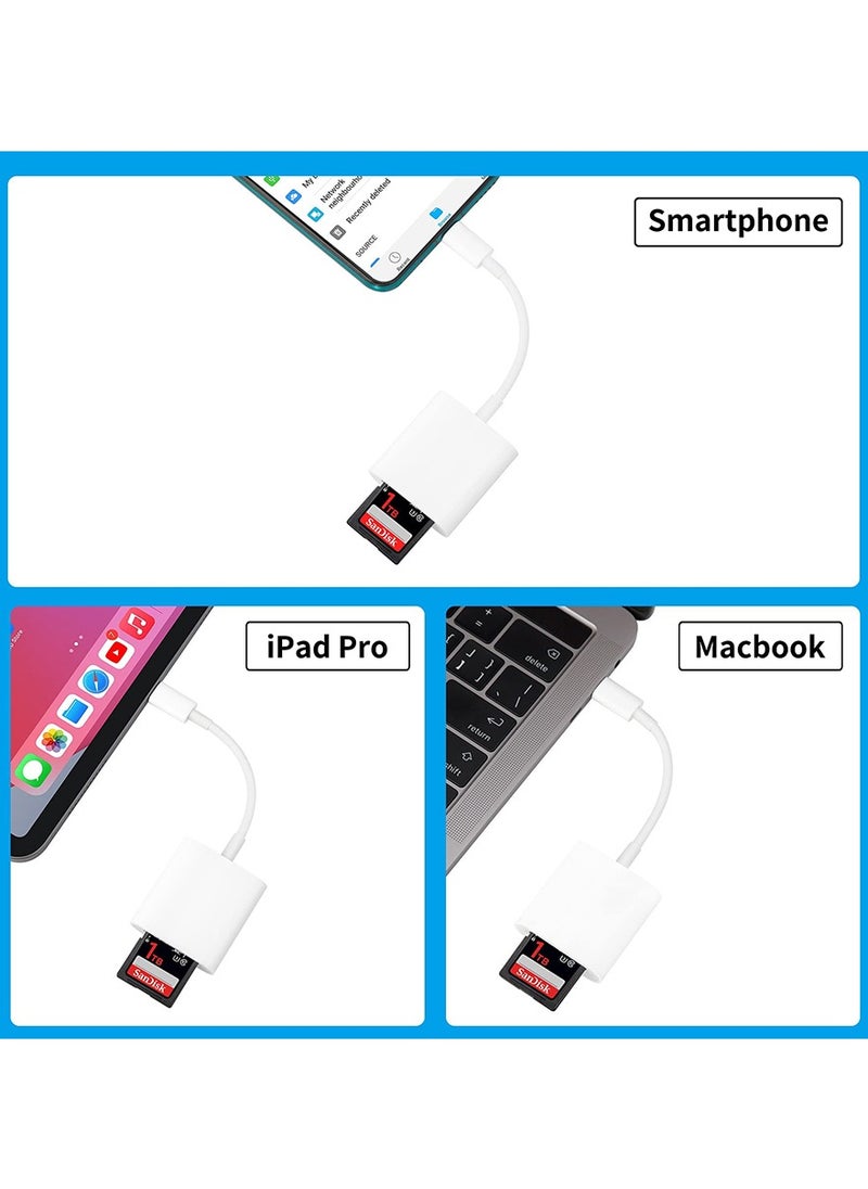 Super ZYouth - SD card reader for USB C devices, dual slot Micro SD card reader, compatible with iPhone15/16e with iPhone15/16 - Image 1