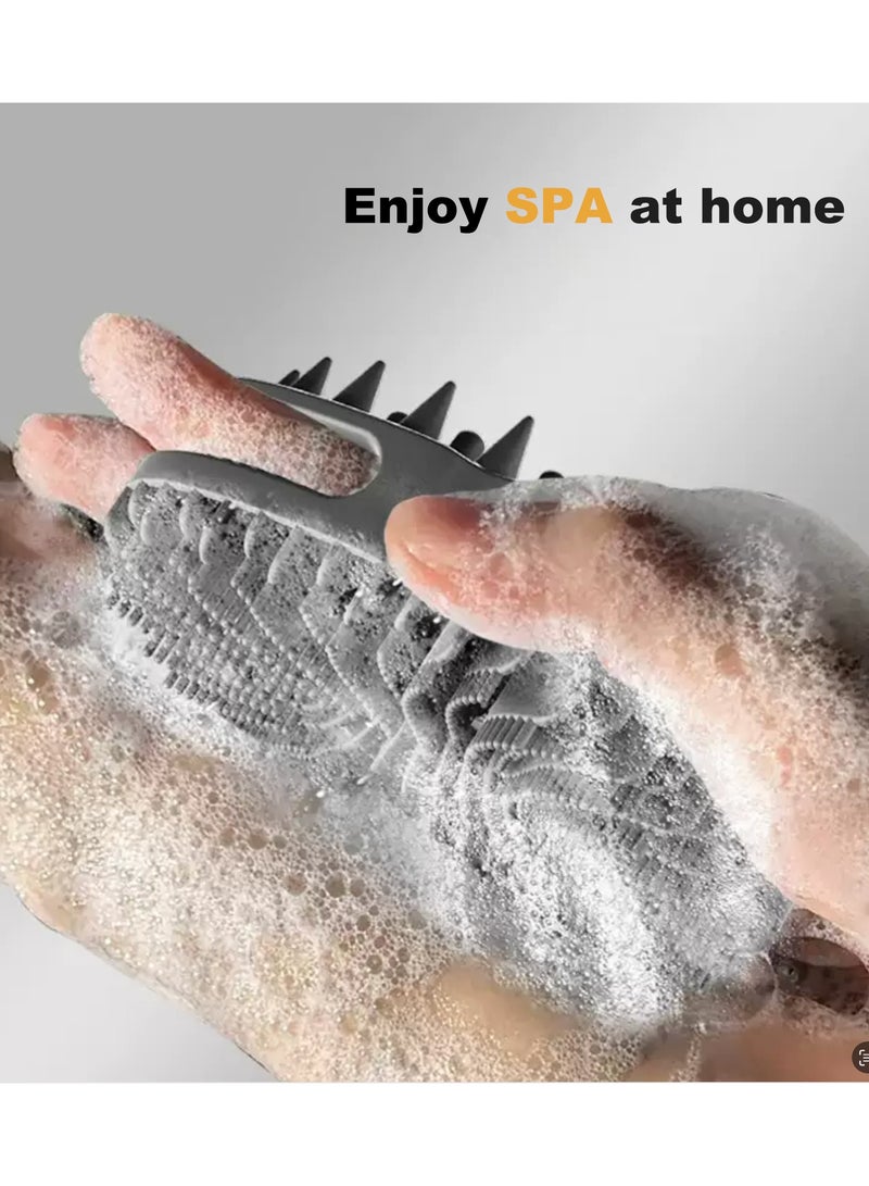 Hot 3-In-1 Silicone Body＆Hair ＆Face Cleansing Towel, Gentle Exfoliation For Body Cleansing In The Shower, Made Of Silicone, Easy To Foam After Bathing, Long-Lasting  - Image 2