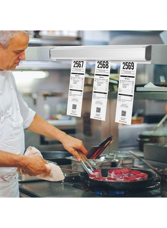 HASTHIP حامل تذاكر HASTHIP® حامل إيصالات للمطاعم، 19.6 بوصة معدني لالتقاط طلبات بدون حفر حامل تذاكر الطلبات للمطابخ والمكاتب والمقاهي والمطاعم والبارات - Image 5