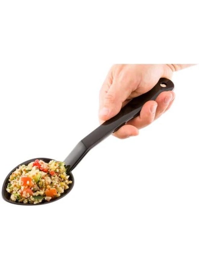 Cuisine Art ملعقة تقديم آمنة للطعام من البولي كربونات، سوداء، 31.7X7.2X4.5 سم - Image 3