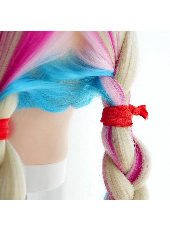 MEEDEE 100 Pack Red Hair Accessories: Soft, No-Crease, No-Damage Knotted Ribbon Hair Ties & Ouchless Ponytail Holders for Women, Yoga, and Everyday Wear - Image 4