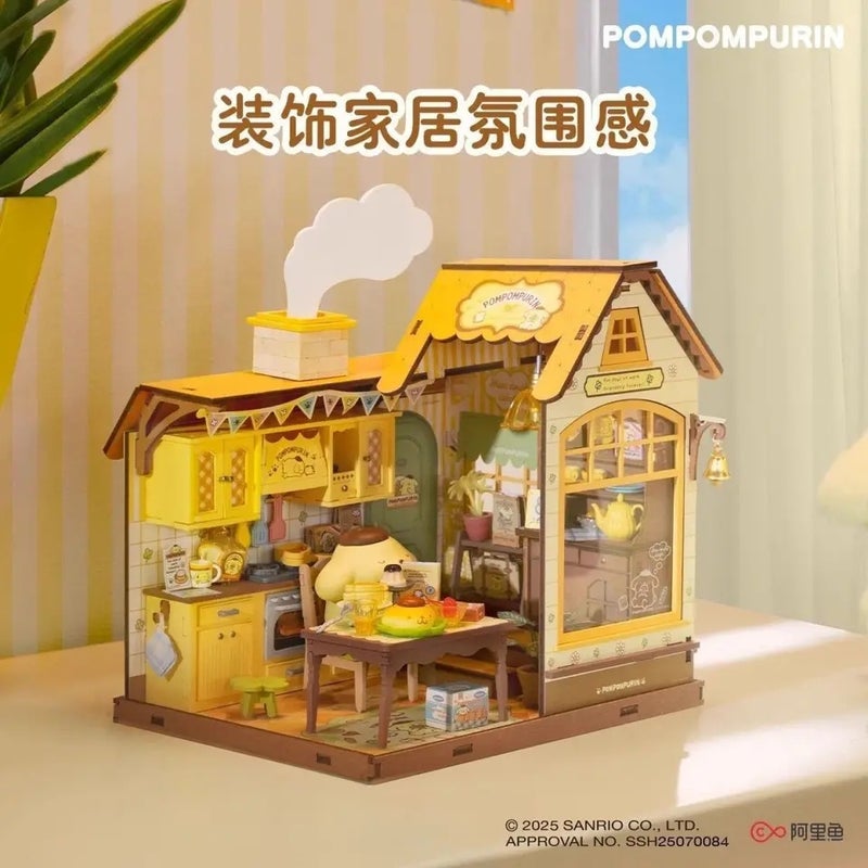 رولايف أحجية ثلاثية الأبعاد Rolife New Micro Scene DIY Puzzle Assembly Wooden Cabin Room Desktop Decoration Festival Exquisite Gifts, Roof 6446746 - Image 5