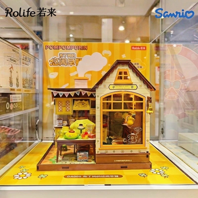 رولايف أحجية ثلاثية الأبعاد Rolife New Micro Scene DIY Puzzle Assembly Wooden Cabin Room Desktop Decoration Festival Exquisite Gifts, Roof 6446746 - Image 2