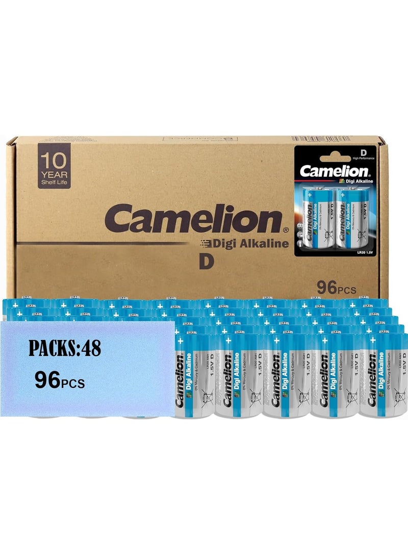 Camelion Camelion LR 20 D Mono Digi Alkaline Battery (Pack of 2) 48 Packs  - Image 1