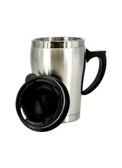 Rahalife Rahalife Stainless steel Travel Coffee Mug  Coffee Mug with Handle and compact Lid for Travel Friendly Leakproof Lid Ecofriendly Reusable Cup for Travel  - Image 2
