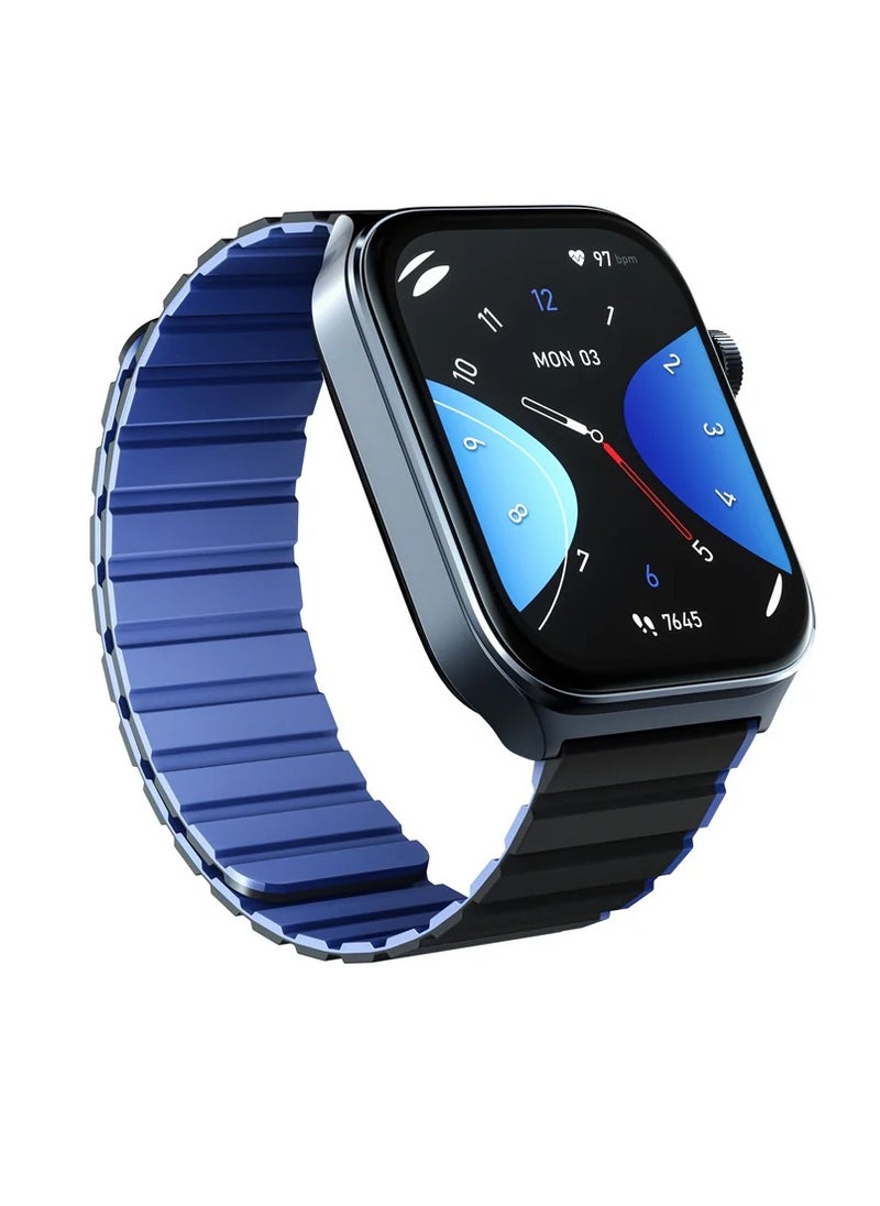 KIESLECT KIESLECT Ks 2 Calling Smart Watch - black , include blue strap  - Image 1