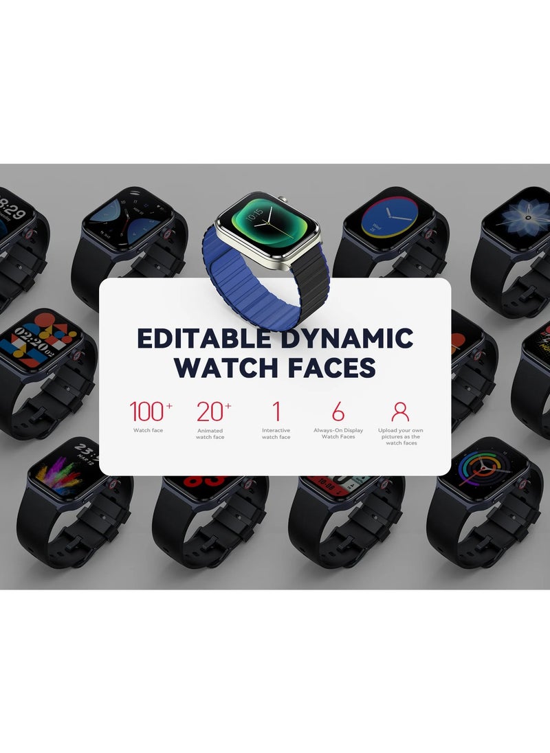 KIESLECT - KIESLECT Ks 2 Calling Smart Watch - black , include blue strap - Image 1