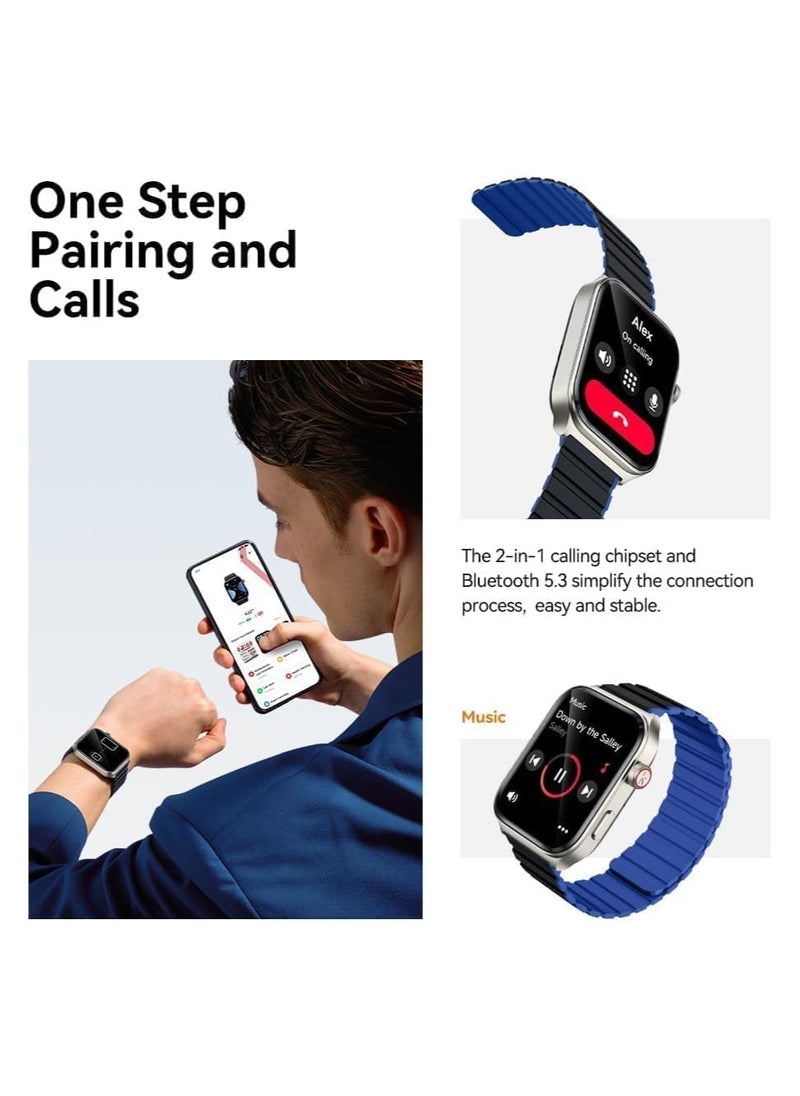 KIESLECT - KIESLECT Ks 2 Calling Smart Watch - black , include blue strap - Image 1