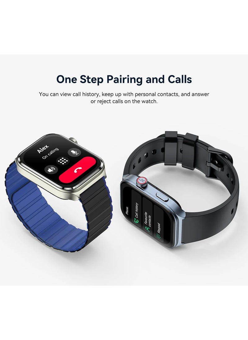KIESLECT - KIESLECT Ks 2 Calling Smart Watch - black , include blue strap - Image 1