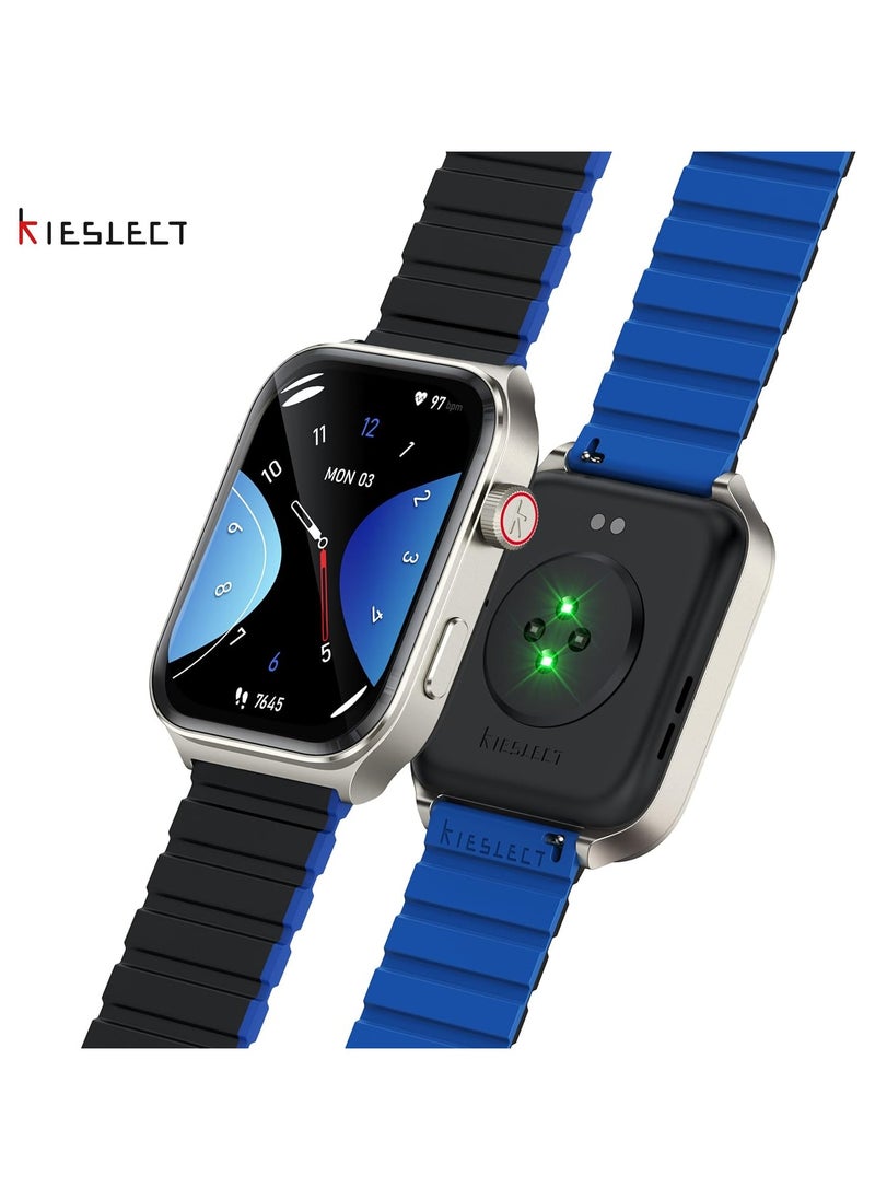 KIESLECT KIESLECT Ks 2 Calling Smart Watch - black , include blue strap  - Image 5
