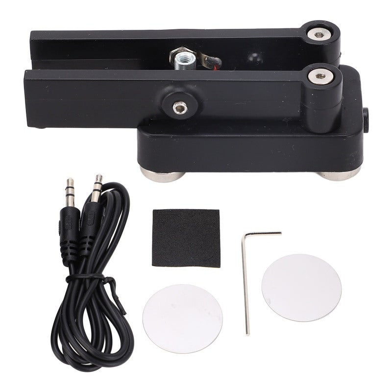 مفتاح تلغراف مزدوج المجداف قاعدة مغناطيسية مادة ABS مفتاح رمز مورس - اتصال مستقر أداء موثوق مفتاح CW لدوائر الإشارة - Image 1