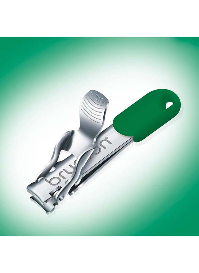 brunson Nail Clipper Stainless Steel Professional Grade Nail Cutter with a Gripped Handle Ideal Manicures with long lasting sharpness for Easy Toenail TrimmingBCNCM2  - Image 2