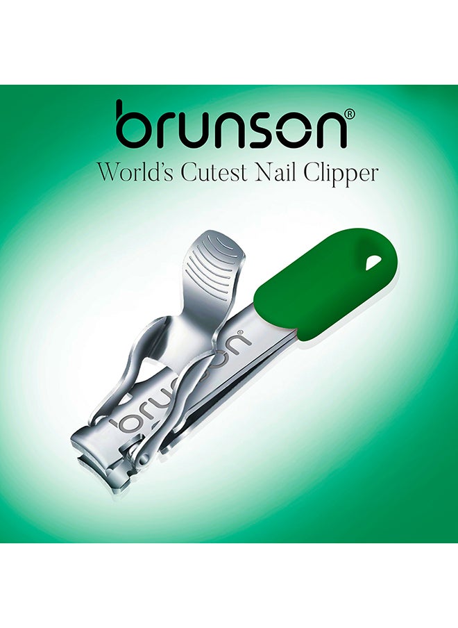 brunson Nail Clipper Stainless Steel Professional Grade Nail Cutter with a Gripped Handle Ideal Manicures with long lasting sharpness for Easy Toenail TrimmingBCNCM2  - Image 4