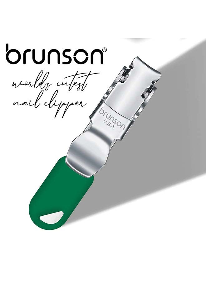 brunson Nail Clipper Stainless Steel Professional Grade Nail Cutter with a Gripped Handle Ideal Manicures with long lasting sharpness for Easy Toenail TrimmingBCNCM2  - Image 3