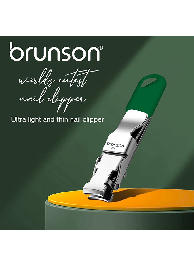 brunson Nail Clipper Stainless Steel Professional Grade Nail Cutter with a Gripped Handle Ideal Manicures with long lasting sharpness for Easy Toenail TrimmingBCNCM2  - Image 5