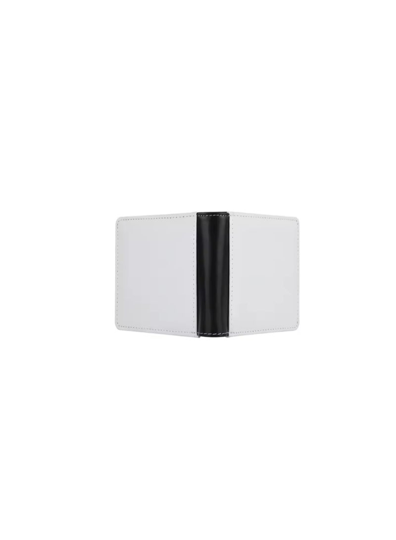 Kalon 2 Pieces Sublimation Heat Transfer Card Holder Wallet  Black and White for Men and Women Gift, Office Work, Travel Wallet  - Image 5