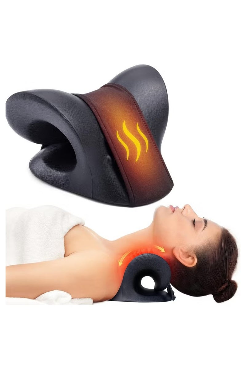 هالامين جهاز تدليك الرقبة لتخفيف آلام الرقبة، وسادة تدفئة للرقبة مع وسادة تدفئة من الجرافين، وسادة تدليك لتخفيف آلام الرقبة، وسادة تدفئة لتخفيف الآلام ومحاذاة العمود الفقري - Image 1