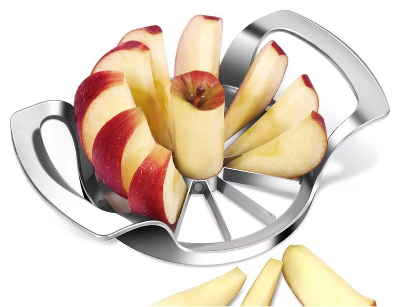 LIIGEMI Apple Slicer,12-Blade Extra Large Apple Corer, Heavy Duty Stainless Steel Apple Cutter and Divider，Easy to Use, Time-Saving. - Image 1