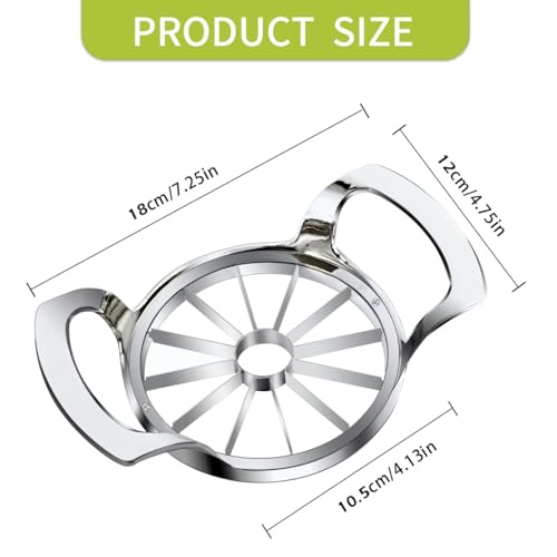 LIIGEMI Apple Slicer,12-Blade Extra Large Apple Corer, Heavy Duty Stainless Steel Apple Cutter and Divider，Easy to Use, Time-Saving. - Image 5
