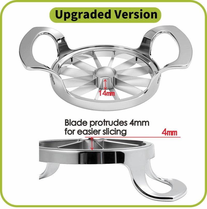 LIIGEMI Apple Slicer,12-Blade Extra Large Apple Corer, Heavy Duty Stainless Steel Apple Cutter and Divider，Easy to Use, Time-Saving. - Image 3