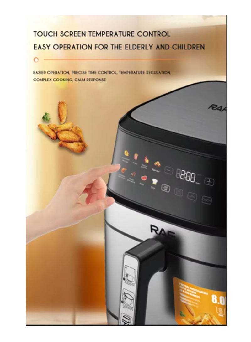 RAF Electric air fryerr 6.5L hot air cooker fryer without oil touch screen smart digital air fryers - Image 4