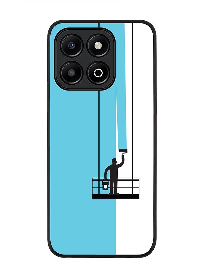 Stylizedd For Honor X6B Case,Slim fit Camera Protection, Shockproof Thin Phone cover - Paint Hanger (Blue) - Image 1