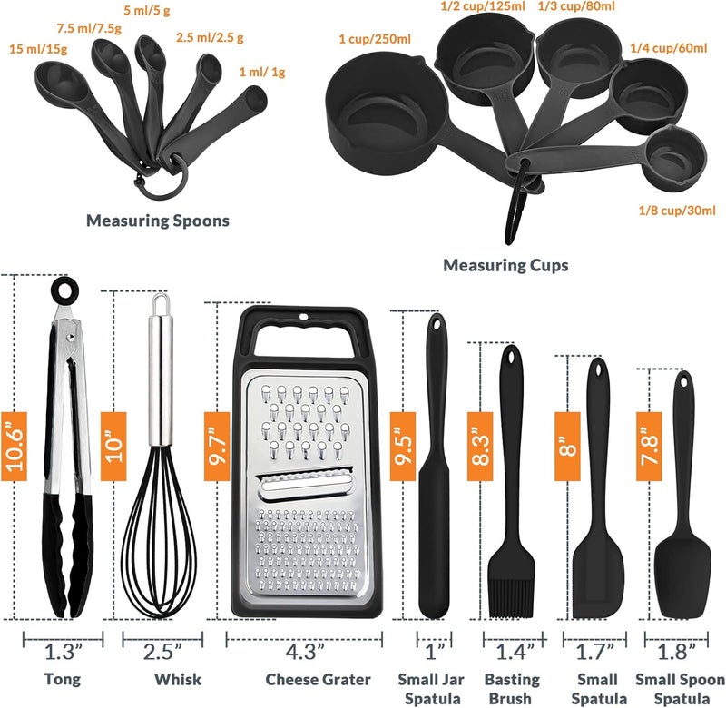 E-far مجموعة أوعية خلط من الفولاذ المقاوم للصدأ E-far مكونة من 22 قطعة - Image 3
