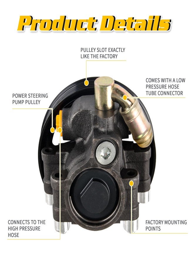 DOCAS 20-312P1 Power Steering Pump Power Assist Pump Fit for Ford Expedition 2003-2006, F-150 2004-2008, for Lincoln Mark LT 2006-2008, Navigator 2003-2006, 2L7Z3A674CARM, 6L3Z3A674B, 96-312 - Image 3