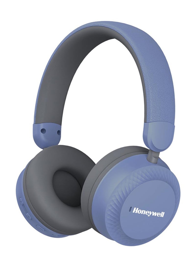 Honeywell New Launched Moxie V20 Bluetooth v5.4 On-Ear Headphones with Mic, ENC, 25H Playback, Deep Bass, IPX4, Aux, Stereo Sound, 40ms low latency Gaming Mode, Padded Cushion Blue - Image 1
