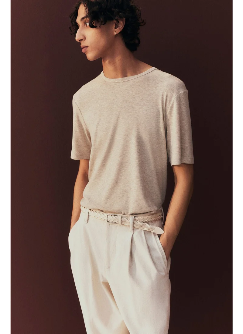 H&M Regular Fit Lyocell-blend T-shirt