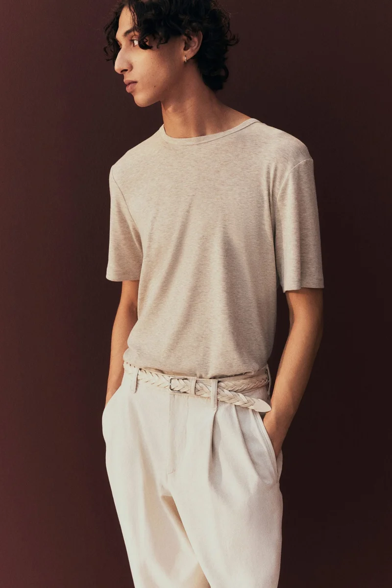 H&M Regular Fit Lyocell-blend T-shirt