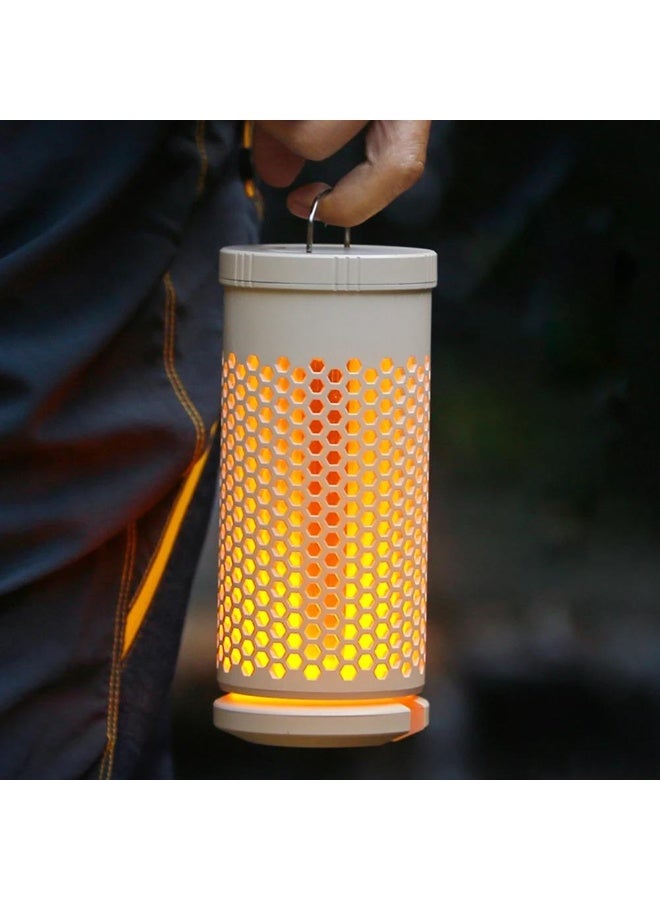 Portable Dual-Color LED Tent Light Rechargeable USB Retractable Magnetic Base IP65 Waterproof Camping Work Lamp - Image 2