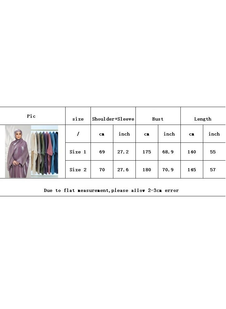 Colorful and elegant glitter fabric long skirt purple - Image 2