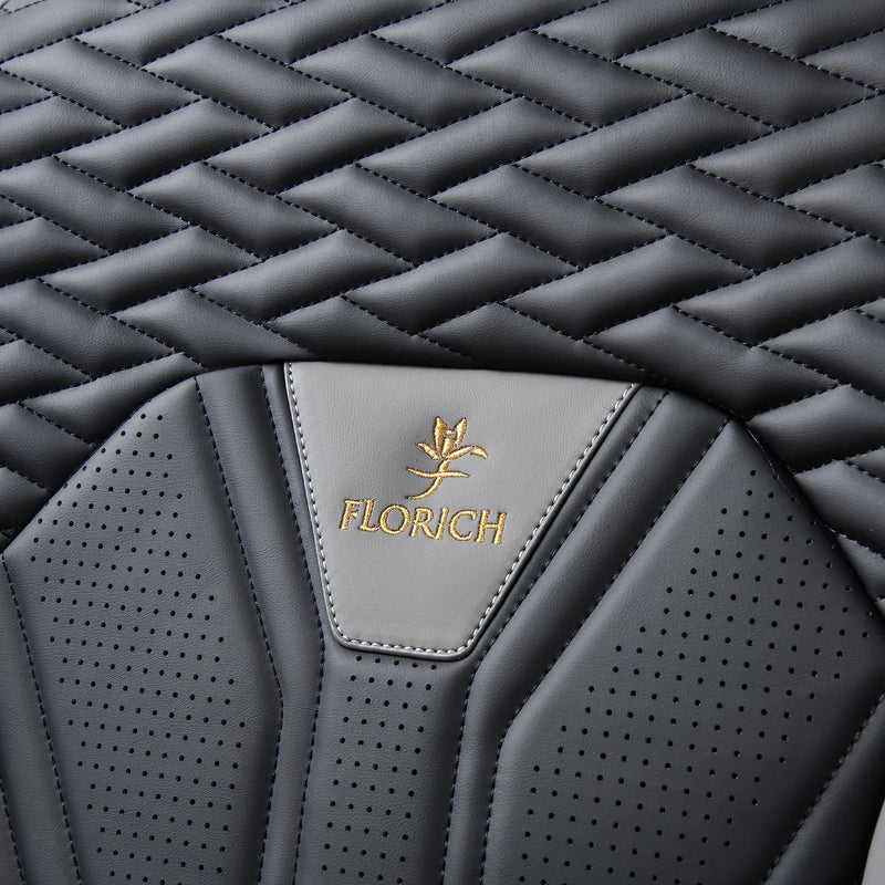 FLORICH Seat Covers for Cars, Waterproof Seat Covers, Leather Car Seat Covers 2 Pack, Universal Seat Cushion Protector for Most Cars Trucks SUV-Gray&Black - Image 5