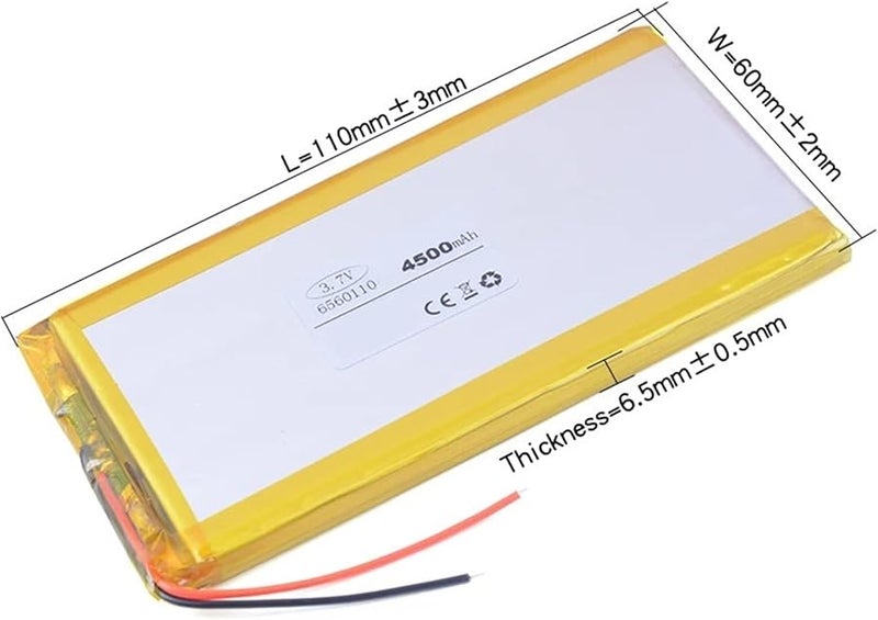 3.7 فولت 4500 مللي أمبير ساعة بطارية ليثيوم أيون قابلة لإعادة الشحن 1 قطعة - Image 3