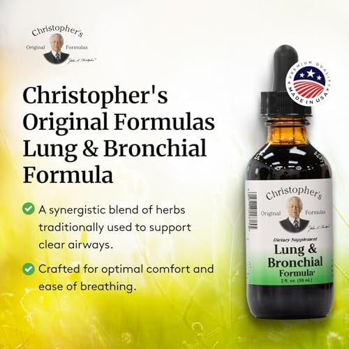 Christopher's Original Formulas صيغة كريستوفر الأصلية لدعم الرئة والشعب الهوائية، 2 أونصة سائلة - دعم تنفسي طبيعي - Image 4