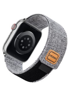 Woven Fabric Cloth Band Compatible with Apple Watch Bands 38mm 40mm 41mm 42mm 44mm 45mm 49mm, Adjustable Breathable Sport Strap for iWatch Ultra Series 8/7/6/5/4/3/2/1 SE Women Men