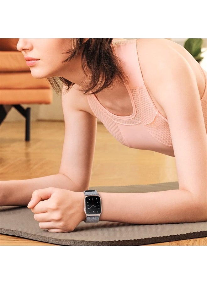OYODSS - Woven Fabric Cloth Band Compatible with Apple Watch Bands 38mm 40mm 41mm 42mm 44mm 45mm 49mm, Adjustable Breathable Sport Strap for iWatch Ultra Series 8/7/6/5/4/3/2/1 SE Women Men - Image 1