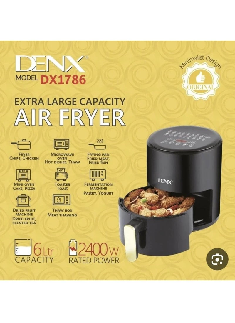 Denx Air Fryer Model Dx1786 Extra Large Capacity - Image 2