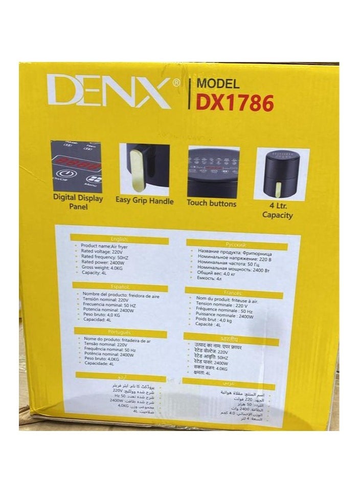 Denx Air Fryer Model Dx1786 Extra Large Capacity - Image 3