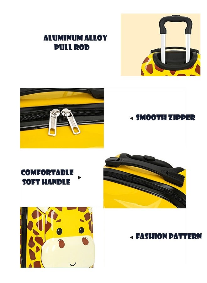 Kids Luggage Travel Suitcase Kids Carry On Luggage Hardshell Rolling Suitcase with Spinner Wheels for Boys and Girls Travel Luggage  (Crocodile Green 18 Inch) - Image 4