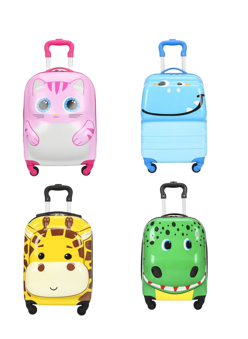 Kids Luggage Travel Suitcase Kids Carry On Luggage Hardshell Rolling Suitcase with Spinner Wheels for Boys and Girls Travel Luggage  (Crocodile Green 18 Inch) - Image 5