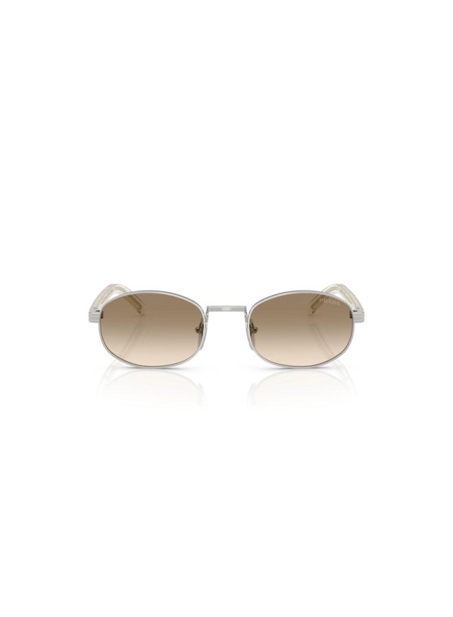 PRADA Woman OVAL  SUNGLASSES- PR B53S - lense size:49mm - SILVER - Image 4