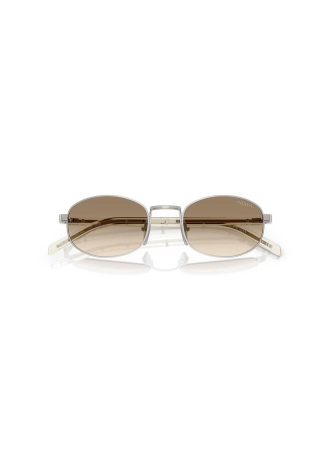PRADA Woman OVAL  SUNGLASSES- PR B53S - lense size:49mm - SILVER - Image 5