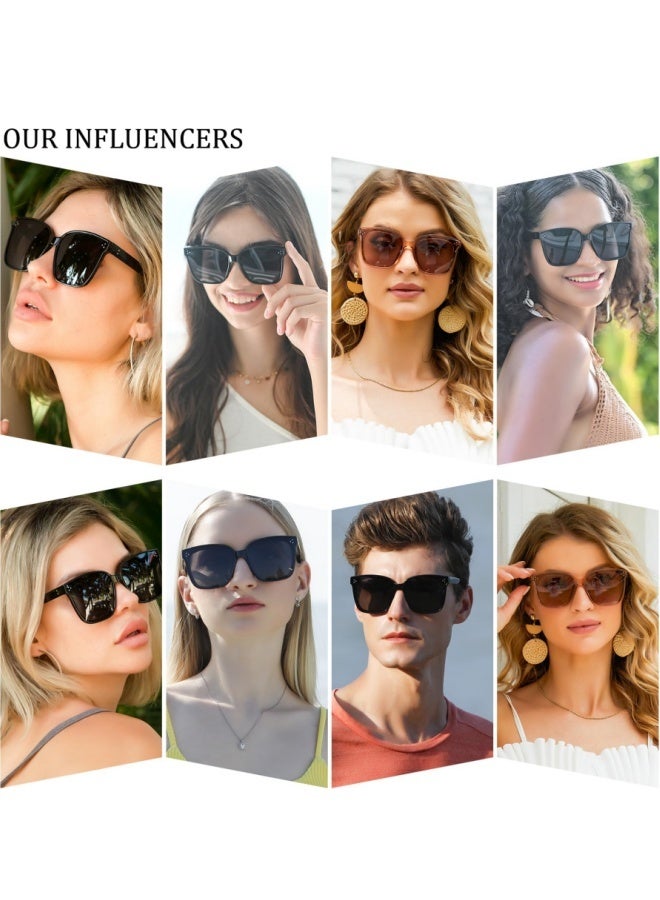 BESTPEAK Polarized Aviator Sunglasses for Men Women, UV400 Protection Sun Glasses TR Fashion Anti-Glare Sun Shades for Driving, Fishing, Traveling (Transparent Gray Frame) - Image 4
