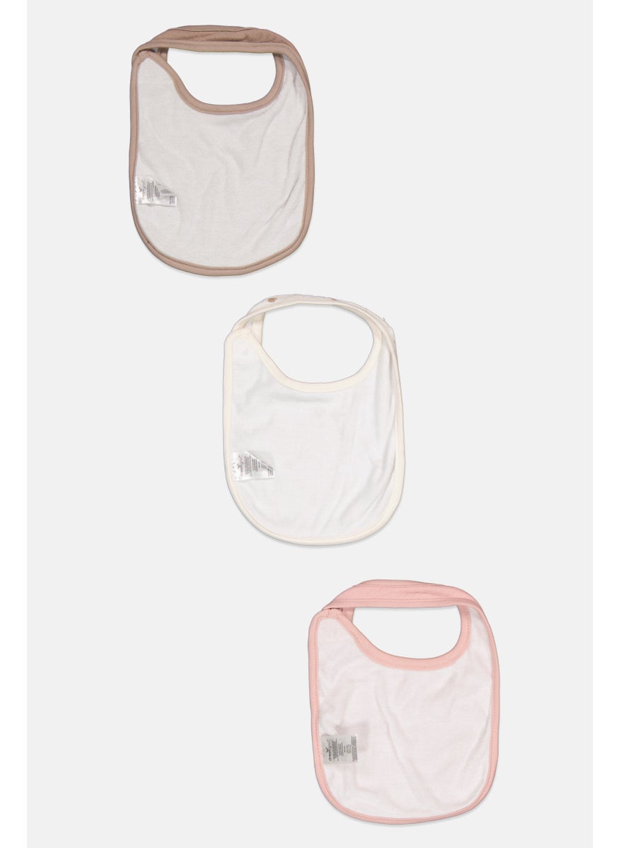 Dream Gro 3 Piece Textured Bibs, Mauve  - Image 2