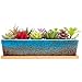 ARTKETTY ARTKETTY Succulent Pots - 12.1 Inch Large Succulent Planters Pots with Drainage Tray, Long Rectangle Ceramic Pots for  - Image 2