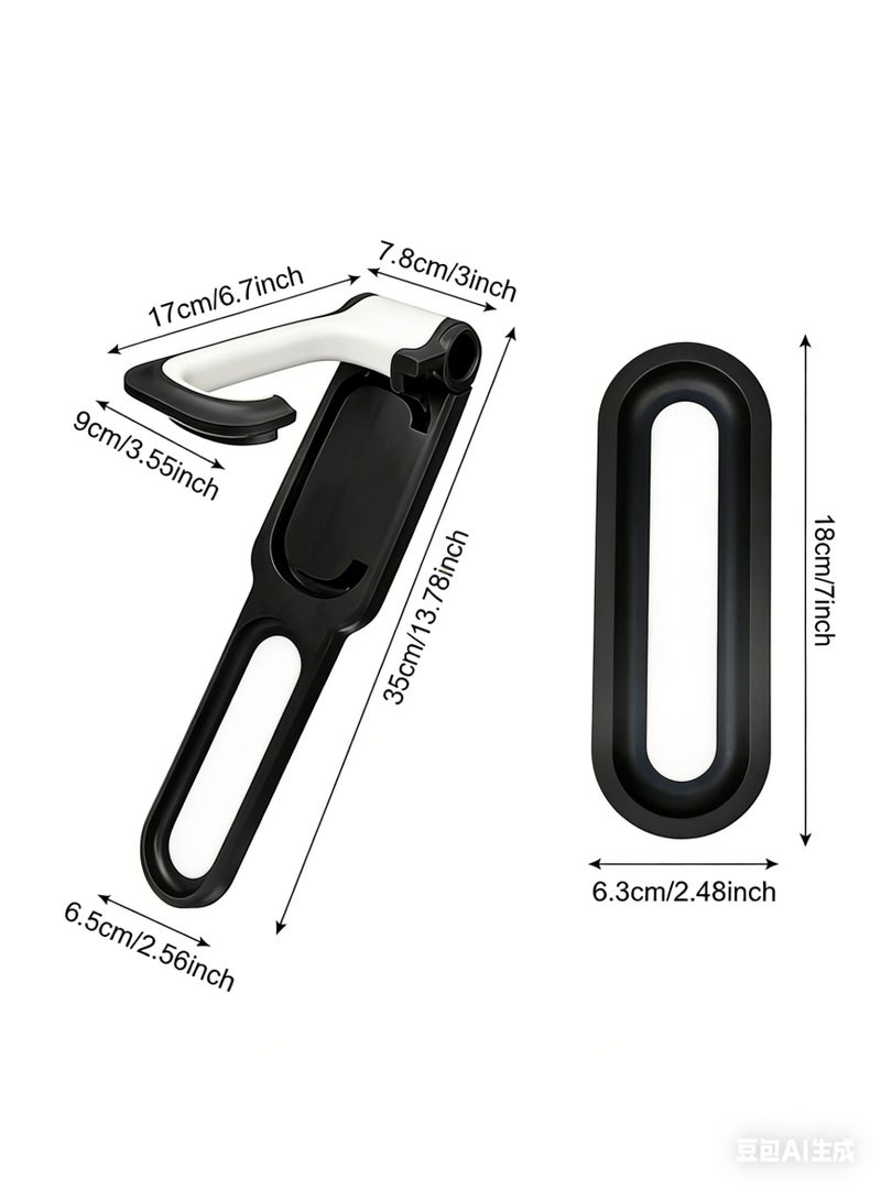 Bukela Foldable Bike Wall Hook, Black ABS Painted Sports Bicycle Parking Rack for Indoor Garage Bikes Display - Image 4